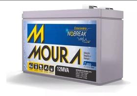 Bateria Moura Nobreak 12v 7ah Ups Segurança Alarme Central VRLA AGM 7 AMPERES - Moura 7 amperes estacionaria