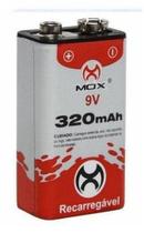 Bateria Mox 9V 320MAH Recarregavel