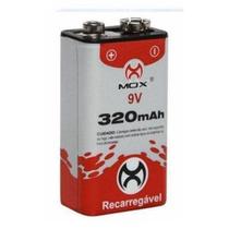Bateria Mox 9V 320MAH Recarregavel