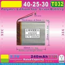 Bateria Mp4 APARELHO Gogear Com 3 Fios Com 240 Mah Bateria Mp4 APARELHO Gogear Com 3 Fios Com 240 Mah