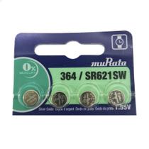 Bateria Murata/Sony 364 SR621SW Bateria para Relógio -4 UNIDADES