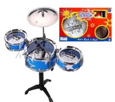 Bateria Musical Infantil 3 Tambor 1 Prato Jazz