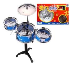 Bateria Musical Infantil 3 Tambor 1 Prato Jazz Bateria Musical Infantil 3 Tambor 1 Prato Jazz