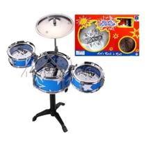 Bateria Musical Infantil com 3 tambores