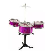 Bateria Musical Infantil Com Baqueta Brinquedo Menino Menina Bateria Musical Infantil Com Baqueta Brinquedo Menino Menina