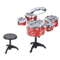 Bateria Musical Infantil Fenix Brinquedos BT-381 Vermelho Bateria Musical Infantil Fenix Brinquedos BT-381 Vermelho