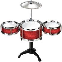 Bateria musical infantil junior completa tambor prato baqueta - Yeet