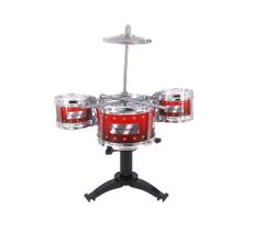 Bateria Musical Infantil Meu Ritmo Jazz Drum Com Baqueta