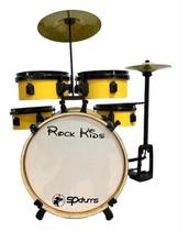 Bateria Musical Infantil Rmv Rock Kids - Amarelo