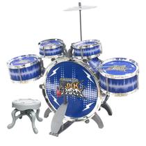Bateria Musical Infantil Rock Party Brinquedo Com Banquinho
