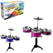 Bateria musical jazz drum com baqueta na caixa - MOHNISH Bateria musical jazz drum com baqueta na caixa - MOHNISH