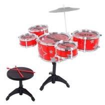 Bateria Musical Vermelha Fênix BT381