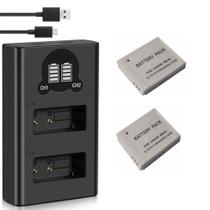 Bateria NB-6LH + Duplo Carregador Para Canon S120 S200 SX170 SX275 SX510 D10 SD770