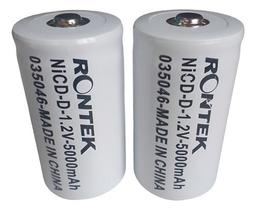 Bateria nicd-d 1,2v 5000mah cilíndrica 33x61mm rontek kit 2