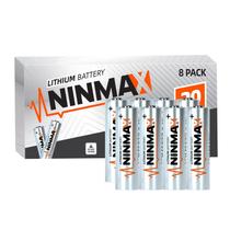 Bateria NINMAX Lithium AA 3500mAh 1,5 V, pacote com 8 unidades, não recarregável