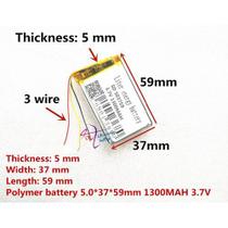 Bateria Nova Dvd Portátil 3,7v 1300mah 5mm X 37mm X 59mm