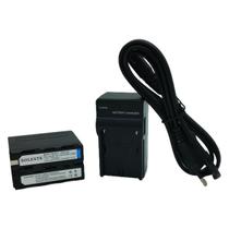 Bateria Np F970 7200mah P/ iluminador de led com Carregador simples