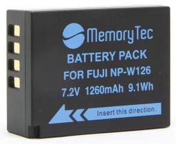 Bateria NP-W126 para câmera digital e filmadora Fuji FinePix HS30 EXR, HS50 EXR, X-E1, X-Pro1, F30, F31FD - Memorytec
