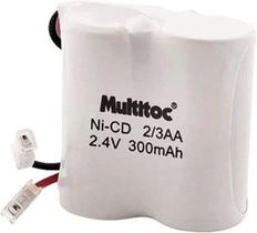 Bateria P/ Telefone Sem Fio 2,4x300mah 2/3aa Multitoc