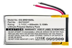 Bateria Packtalk 850mah 3,7v Srpt0102 Bat00007 Cs-srd102sl - Bateria Packtalk 850mah 3,7v Srpt0102 Bat00007 Cs-srd102sl -