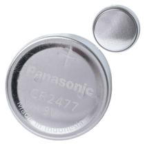 Bateria Panasonic CR2477 3V Lithium 10 de uso único, pacote com 2 Bateria Panasonic CR2477 3V Lithium 10 de uso único, pacote com 2