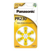 Bateria Panasonic Zinc Air PR-230BR/300 Para Aparelho Auditivo Embalagem com 6 Unidades