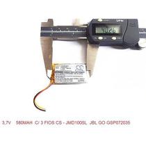 Bateria Para Caixa Go C/ 3 Fios 3,7v 580mah Cameron Sino