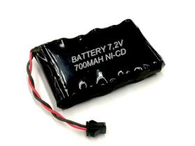 Bateria Para Carrinho 7,2V 700Mah Aa Nicd Com Conector Smp02