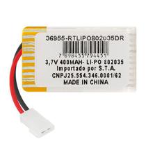 Bateria para Drone Recarregável 3,7V 400MAH 802035