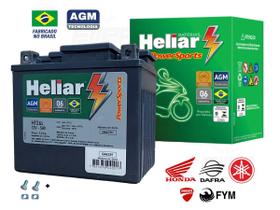 Bateria Para Moto Htz6l Fechada 5ah Xre 300 Nxr 125 150 160 - Heliar