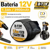 Bateria Para Motosserra Furadeira Parafusadeira Chave Impacto DeWalt e BTek 3900mAh 12V Bateria Para Motosserra Furadeira Parafusadeira Chave Impacto DeWalt e BTek 3900mAh 12V