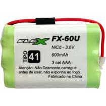 Bateria para telefone sem fio encaixa universal fx-60u - flex