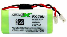 Bateria Para Telefone Sem Fio Flex Fx-70u 2.4v 600mAh