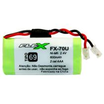 Bateria Para Telefone Sem Fio Fx-70U 2.4V 600Mah Flex