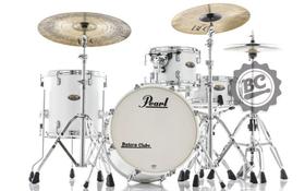 Bateria Pearl Decade Maple Bop Jazz White Satin Bumbo 18, 12, 14 e Caixa 14x5,5 (Shell Pack) Bateria Pearl Decade Maple Bop Jazz White Satin Bumbo 18, 12, 14 e Caixa 14x5,5 (Shell Pack)