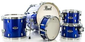 Bateria Pearl Export EXX Jazz Mahogany High Voltage Blue 18,10,12,14 e 13x5 (Shell Pack)