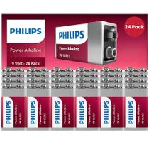Batería PHILIPS Power Alcalina 9V Paquete de 24 Hasta 5 Años Batería PHILIPS Power Alcalina 9V Paquete de 24 Hasta 5 Años