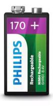 Bateria philips recarregavel 9v 170mah