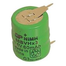Bateria Pilha 3,6V 60Mah Recarregável Com 5 Unidades Bateria Pilha 3,6V 60Mah Recarregável Com 5 Unidades