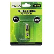 Bateria Pilha Alcalina Flex A27/MN27 12V FX-AK01 para Portão e Alarme Bateria Pilha Alcalina Flex A27/MN27 12V FX-AK01 para Portão e Alarme
