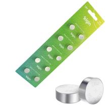 Bateria Pilha Alcalina LR44/AG13 LR1154 1,5V Elgin Botão - Cartela com 10 Unidades