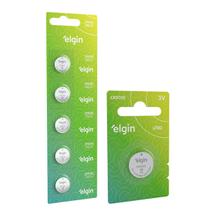 Bateria Pilha Lítio CR2032 Moeda Elgin Balança Digital Blister Cartela C/ 5 Unidades