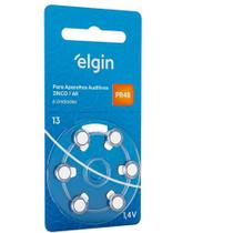 Bateria Pilha para Aparelho Auditivo 13 pr48 1,4v 6un ELGIN