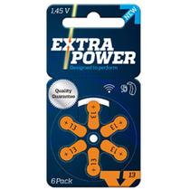 Bateria/Pilha para Aparelho Auditivo - Modelo 13 - Cartela 6 unid - Extra power