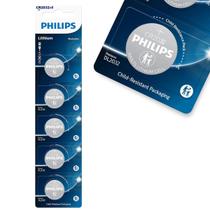 Bateria Pilha Tipo Moeda Cr2032 Phillips 5 Unicades