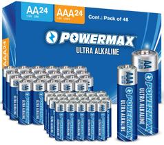 Bateria Powermax Alcaline Combo Pack de 48 unidades AAx24, AAx24