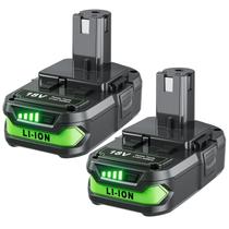 Bateria POWTREE 18V 4000mAh Li-Ion para Ryobi P107, pacote com 2