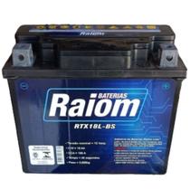 Bateria Raiom RTX18L-BS 18 Amperes JET SKI, HARLEY DAVIDSON, KAWASAKI, HONDA, YAMAHA, BMW, TRIUMPH