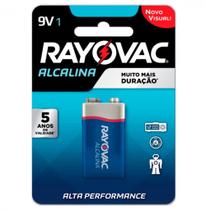 Bateria Rayovac 6LR61 Alcalina 9V Blister com 01 Unidade