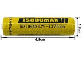 Bateria Recarregável 18650 3.7-4.2v Li-ion 15800mah Com Chip Bateria Recarregável 18650 3.7-4.2v Li-ion 15800mah Com Chip